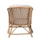 Baxton Studio Patsy Modern Bohemian White Fabric and Natural Brown Rattan Armchair 224-12730-ZORO - alternate 3
